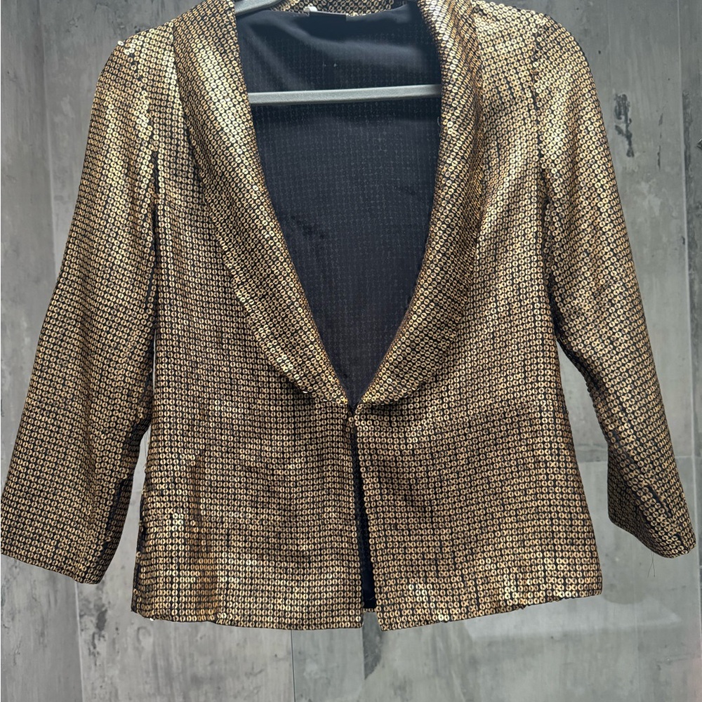 Gold Sequin Women's Jacket